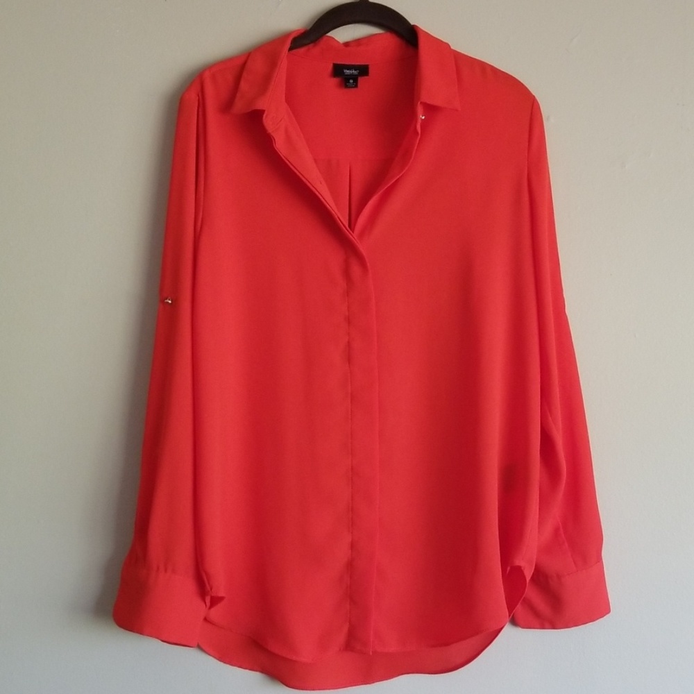 Burnt orange blouse